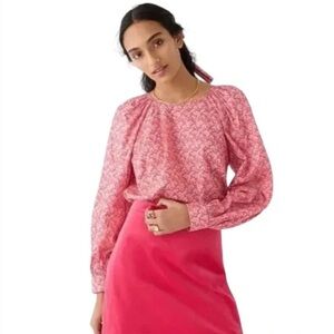 JCREW x Liberty Fabric Toutouayette Puff Sleeve Blouse